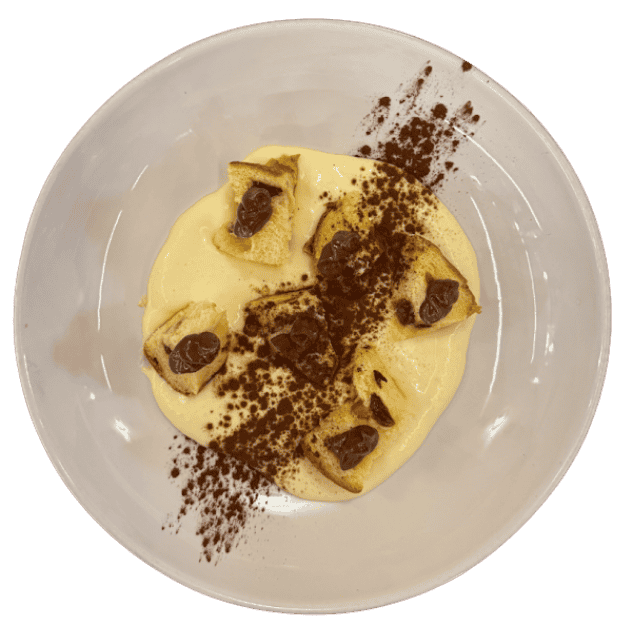 panettone con crema al tiramisu y nutella